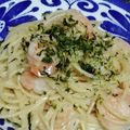 cyobindish's cooksnap of when they made 簡単！えびとたらこのクリームパスタ.