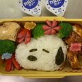 mogmi's cooksnap of when they made キャラ弁☆スヌーピー弁当.