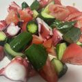 えみらくる's cooksnap of when they made 黄金比で5分！タコきゅうりトマトのマリネ.