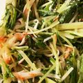 chacokon☆'s cooksnap of when they made 簡単☆水菜とカニカマのナムル風サラダ.