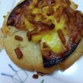 テラスベリー's cooksnap of when they made ベーコンコーンマヨチーズの米粉豆腐パン♪.