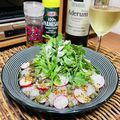 料理男子部🍻's cooksnap of when they made 春菊とオリーブオイルのシンプルサラダ！.