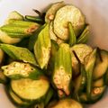 ame-ikuru's cooksnap of when they made 簡単！オクラときゅうりのネバネバサラダ！.