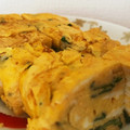 kurimanju's cooksnap of when they made 白だしで簡単♬大葉入り出汁巻き卵.