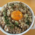 Ri→chan's cooksnap of when they made オートミールで美味すぎペペロンチーノ納豆.