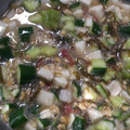 ciomam's cooksnap of when they made ☆オクラ、長芋、きゅうり、梅の和え物☆.