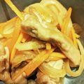 みきんこ✿'s cooksnap of when they made 揚げずに簡単！さっぱり☆豚こまの南蛮漬け.