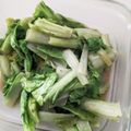 みきんこ✿'s cooksnap of when they made べか菜（山東菜）のオイマヨだけ炒め♪.