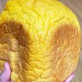 にこぱん☻'s cooksnap of when they made HBで作る❤野菜ジュース入り食パン.