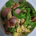 ｍａｋｉ0124's cooksnap of when they made ピーマンとウインナーの卵とじ.