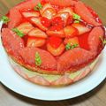 あやとろ's cooksnap of when they made ❁フレジェ❁フランス版ショートケーキ.