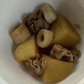 kinkinsan's cooksnap of when they made 豚肉とじゃがいもの煮物☆ちくわ入り.