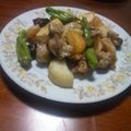 parrbow's cooksnap of when they made ☆簡単☆シンプル☆長芋と鶏モモの炒め物.