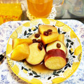 おりこうポチ's cooksnap of when they made さつま芋レーズン林檎煮♪便秘疲れに簡単.
