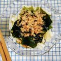 在宅勤務のおじさん's cooksnap of when they made 長芋とわかめのポン酢サラダ.