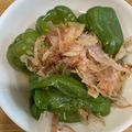 ポメちょん's cooksnap of when they made 包丁いらず！丸ごとピーマンのレンジ煮浸し.