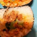 ぽんぽんぐ's cooksnap of when they made キムチ＆市販たれで♪キムパプ風巻き寿司.