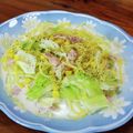 YCHキッチン's cooksnap of when they made 春キャベツとベーコンのミルクスープパスタ.