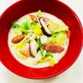 あっこ姉's cooksnap of when they made 白菜とウインナーの豆乳スープ.