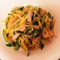 ☆ichika＊☆'s cooksnap of when they made 全てに濃い緑が付く♡綺麗な胡瓜の千切り♪.