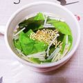 めみたん☆'s cooksnap of when they made えのきレタスわかめの食物繊維スープ♪.