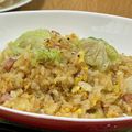 クックDO77QQ☆'s cooksnap of when they made 300人☆焦がし醤油にんにくチャーハン.