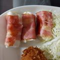 siro5296's cooksnap of when they made ♣はんぺんとチーズの大葉ベーコン巻き♣.