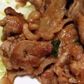 にゃーにゃＭａＭａ's cooksnap of when they made お手軽　さっぱりポン酢の豚バラ生姜焼き.