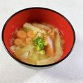 みぽぽ37's cooksnap of when they made 今夜はコレ♪こくうましょうが天みそ汁.