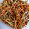 くむちん's cooksnap of when they made 柔らかで食べ易い★きんぴらごぼう甘辛煮★.