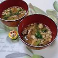 みかかめ's cooksnap of when they made 舞茸と大根の葉の味噌汁.