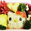 ☆ベニコ☆'s cooksnap of when they made キャラ弁☆キティちゃん弁当♡.