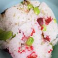 わかポン☆'s cooksnap of when they made 枝豆とカリカリ梅干のまぜご飯.