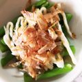 くむちん's cooksnap of when they made 簡単即席✨インゲンに鰹節マヨのっけただけ.