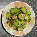 田崎ぱぁる's cooksnap of when they made きゅうりとツナのおかか和え.