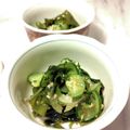 大魔女's cooksnap of when they made わかめと新玉ねぎのさっぱりおひたし.