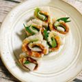 yukarin222's cooksnap of when they made おつまみに〜竹輪の梅大葉巻き.
