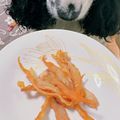 mitsuyasu's cooksnap of when they made 犬用おやつ☆鶏ささみのすじジャーキ♪.