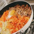 MAR1K01014's cooksnap of when they made フライパンde石焼風ビビンバ.