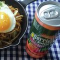 花時計咲いた's cooksnap of when they made 目玉焼きそば♪.
