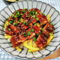在宅勤務のおじさん's cooksnap of when they made 超簡単！市販のうなぎを老舗のうな丼に！！.