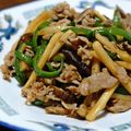 Giant corn's cooksnap of when they made 魚香肉絲（豚バラと筍の千切り豆板醤炒め）.