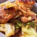 クックM5ZW86☆'s cooksnap of when they made 鶏のみりん味噌漬け焼きの野菜炒め.