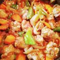 そんちゃん1's cooksnap of when they made 豚こま肉のコロコロ簡単酢豚♪.