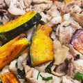 まーこパパ's cooksnap of when they made ご飯が進む♪豚肉とかぼちゃの炒め煮.