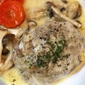 もんずん's cooksnap of when they made レストラン級！きのこクリームハンバーグ.