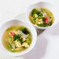 みぽぽ37's cooksnap of when they made レタスとカニカマの中華スープ.