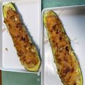 チャトラ２１'s cooksnap of when they made ツナ味噌マヨ☆ズッキーニボート♡.