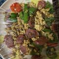 みーたんらぶらぶ's cooksnap of when they made ピーマンとウインナーの卵とじ.