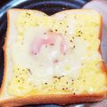 かおころまし's cooksnap of when they made 簡単!アレンジ!!マヨたま食パン♡.